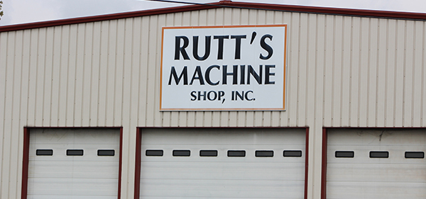 The Rutt's Machine Shop, Inc. sign