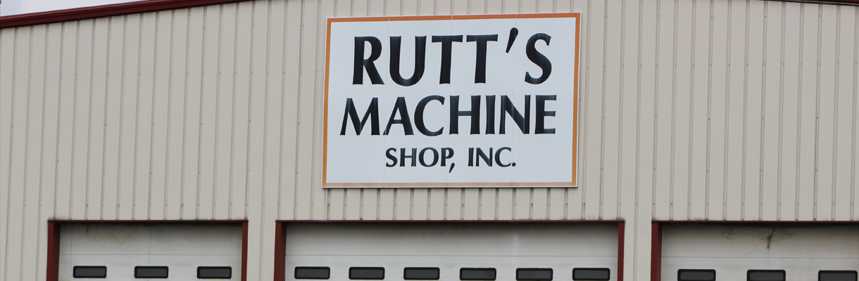 The Rutt's Machine Shop, Inc. sign